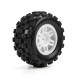 Badlands MX F/R MT Tires MTD 12mm White Split Six (2): ARRMA MINI KRATON by ARRMA SRP $79.29