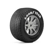 Goodyear Blue Streak VTA Front Tires Mounted 8mm Gray Wheels (2) for Losi NASCAR Racecar Proline SRP $37.90