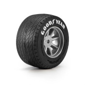 Goodyear Blue Streak VTA Rear Tires Mounted 8mm Gray Wheels (2) for Losi NASCAR Racecar by Proline SRP $37.92