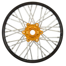 1/4 Pro-Spec Aluminum V2 Bead Front Wheel, Assembled, Black/Gold: Promoto-MX by Proline SRP $55.69