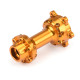 Pro-Spec Aluminum Rear Hub, Gold: Promoto-MX by Proline SRP $17.18