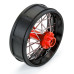 Pro-Spec Aluminum V2 Bead Rear Wheel Black/Red (1): Losi Promoto-SM by Proline SRP $51.71
