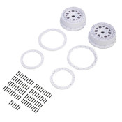 Wheel and Beadlock Set, White (2): 5IVE-T 3.0 by Proline SRP $125.58 Wheel and Beadlock Set, White (2): 5IVE-T 3.0 by Proline SRP $125.58