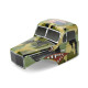 Limited Edition Pre-Cut/Pre-Painted Comp Wagon Cab-Only Camouflage (Green/Tan) Body for 12.3
