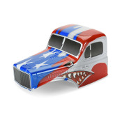 Limited Edition Pre-Cut/Pre-Painted Comp Wagon Cab-Only Stars and Stripes (Blue/Red/White) Body for 12.3