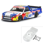 Pre-Cut 2024 Chevrolet Silverado NASCAR Truck Series Clear Body for Losi NASCAR Race Car by Proline SRP $89.62 Pre-Cut 2024 Chevrolet Silverado NASCAR Truck Series Clear Body for Losi NASCAR Race Car by Proline SRP $89.62