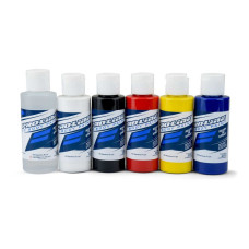 RC Paint Primary Color Set - (6 Pack) Reducer, White, Black, Red, Yellow, Black by Proline SRP $89.76