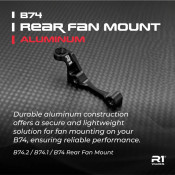 R1WURKS (B74 Series) Rear Fan Mount, Aluminum B74.2 B74.1 and B74 SRP $27.05 R1WURKS (B74 Series) Rear Fan Mount, Aluminum B74.2 B74.1 and B74 SRP $27.05