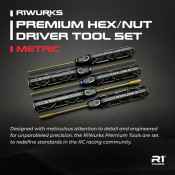 R1 WURKS Premium Hex/Nut Driver Tool Set, Metric SRP $146.06