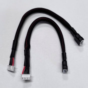 XH Silicone 4S Balance Lead Extension with Braid Cover, 200mm Long 2pcs (Replaces DYNC0111) by RC Pro XH Silicone 4S Balance Lead Extension with Braid Cover, 200mm Long 2pcs (Replaces DYNC0111) by RC Pro