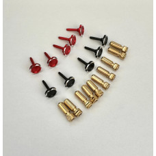 5mm Adjustable Heatsink Bullet Plug Black/Red Pair 10pcs (5 Pair) by RCPRO SRP $115.57