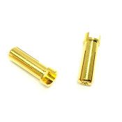 Team Trinity 5mm Gold Bullet Connectors (1 pair) Males