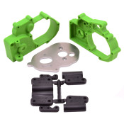 Gearbox Housing & R Mounts,Green:TRA 2WD Vehicles by RPM SRP $64.62