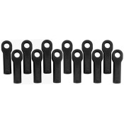 Long Rod Ends (12), Black: TRA 1/10,Rally by RPM SRP $23.6