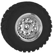 Front Revolver Wheels, Chrome(2): Slash 2WD by RPM SRP $26.01