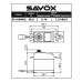 Savox Standard size 7.2kg/cm, 0.14sec @ 6v Metal Gear Digital Servo with Soft Start, 49g, 40.3x20x39.4mm SRP $61.44 Savox Standard size 7.2kg/cm, 0.14sec @ 6v Metal Gear Digital Servo with Soft Start, 49g, 40.3x20x39.4mm SRP $61.44
