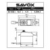 Savox Standard size 6.5kg/cm, 0.14 Sec @ 6v Digital Servo with Soft Start, 42g, 40.7x20x39.4mm SRP $46.08 Savox Standard size 6.5kg/cm, 0.14 Sec @ 6v Digital Servo with Soft Start, 42g, 40.7x20x39.4mm SRP $46.08