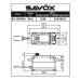 BLACK Savox LOW Profile Coreless Digital Servo,9kg/cm, 0.09 sec, 6.0V With Soft Start 44.5g, 40.8x20.2x25.4mm SRP $130.41 BLACK Savox LOW Profile Coreless Digital Servo,9kg/cm, 0.09 sec, 6.0V With Soft Start 44.5g, 40.8x20.2x25.4mm SRP $130.41