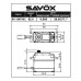 Savox HV STD size 21kg/cm, Black, Coreless Digital Servo, 0.095 sec, 7.4V 62g, 40.3x20x37.2mm SRP $173.88 Savox HV STD size 21kg/cm, Black, Coreless Digital Servo, 0.095 sec, 7.4V 62g, 40.3x20x37.2mm SRP $173.88