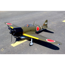 Giant Scale ZERO span 86in, 50-60cc w/Transparent 500m tank, Alloy Hub Rubber 4in wheels, JP Hobby 15mm Electric Retracts, by Seagul Models SRP $2291.84