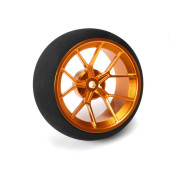 ALUMINUM WIDE WHEEL - SPOKE - ORANGE - Fits DXC+, DX Rugged+, iXSR+, iXSR, and DX Pro+ by Spektrum by Spektrum SRP $66.46