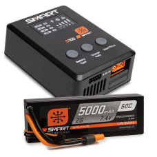 Smart Powerstage Surface Bundle: 5000mAh 2S 50C LiPo Battery (IC3) / 100W S100 Charger SRP $198.58