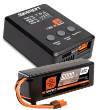 Smart Powerstage Surface Bundle: 5000mAh 3S 50C LiPo Battery (IC3) / 100W S100 Charger by Spektrum SRP $231.23 Smart Powerstage Surface Bundle: 5000mAh 3S 50C LiPo Battery (IC3) / 100W S100 Charger by Spektrum SRP $231.23