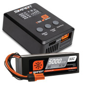 Smart Powerstage Surface Bundle: 5000mAh 3S 50C LiPo Battery (IC5) / 100W S100 Charger by Spektrum SRP $222.18
