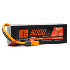 5000mAh 4S 14.8V Smart G2 LiPo Battery, 100C IC5 Hardcase by Spektrum SRP $286.40