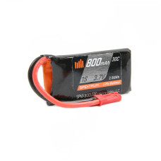 800mAh 1S 3.7V 30C LiPo Battery; JST, by Spektrum 800mAh 1S 3.7V 30C LiPo Battery; JST, by Spektrum