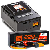 Smart Powerstage 3S Surface Bundle: G2 5000mAh 3S LiPo IC5 & S155 Charger by Spektrum SRP $297.85