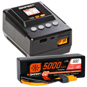Smart Powerstage 4S Surface Bundle: G2 5000mAh 4S LiPo IC5 & S155 Charger by Spektrum SRP $373.52