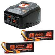 Smart Powerstage 8S Surface Bundle: (2) G2 5000mAh 4S LiPo IC5 Battery and S2100 Charger by Spektrum SRP $820.76