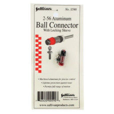 2-56 Aluminum Ball Link with Locking Sleeve (Red) by Sullivan SRP $24.22