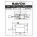 Savox Standard size Waterproof 32kg/cm 0.13sec @ 7.4v Digital Coreless Motor Servo with Soft Start,  71g, 40.6x20.7x42.0mm SRP $194.75