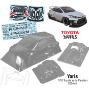 Yaris 1/10 Toyota Yaris Pandem, 200mm by Team C SRP $139.78