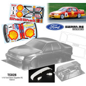 1/10 FORD SIERRA SAPPHIRE RS, 190mm Shell by Team C SRP $96.7 1/10 FORD SIERRA SAPPHIRE RS, 190mm Shell by Team C SRP $96.7