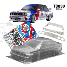 1/10 BMW E30 W/3D Wing and Grill 190mm Warsteiner Decal Sheet SRP $138.83 1/10 BMW E30 W/3D Wing and Grill 190mm Warsteiner Decal Sheet SRP $138.83