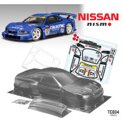 TC034 1/10 Nissan R34 GTR 190mm Wide, WB258 with Clasonics Decal Sheet SRP $94.46 TC034 1/10 Nissan R34 GTR 190mm Wide, WB258 with Clasonics Decal Sheet SRP $94.46
