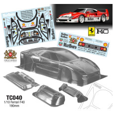 1/10 Ferrari F40, 190mm Marlboro Decal Sheet SRP $109.69