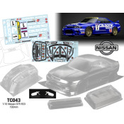 TC043-C 1/10 Nissan GTR R33, 190mm Wide Calsonic Decal Sheet SRP $96.70 TC043-C 1/10 Nissan GTR R33, 190mm Wide Calsonic Decal Sheet SRP $96.70