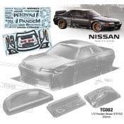 TC082 1/10 Nissan R32 GTR 200mm Wide, WB 258mm with R32 Pandem Decal Sheet SRP $107.14 TC082 1/10 Nissan R32 GTR 200mm Wide, WB 258mm with R32 Pandem Decal Sheet SRP $107.14