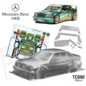 1/10 Benz 190E W/3D Print Rear Wing, Mirrors 190mm Diebels Decal Sheet by Team C SRP $146.04 1/10 Benz 190E W/3D Print Rear Wing, Mirrors 190mm Diebels Decal Sheet by Team C SRP $146.04