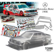 1/10 Benz 190E W/3D Print Rear Wing, Mirrors 190mm East/West Decal Sheet by Team C SRP $146.04 1/10 Benz 190E W/3D Print Rear Wing, Mirrors 190mm East/West Decal Sheet by Team C SRP $146.04