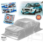1/10 Fiat 131, 190mm Fiat Decal Sheet by Team C SRP $116.18 1/10 Fiat 131, 190mm Fiat Decal Sheet by Team C SRP $116.18