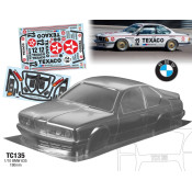 1/10 BMW 635, 190mm Clear Body with Texaco Decal Sheet SRP $94.06 1/10 BMW 635, 190mm Clear Body with Texaco Decal Sheet SRP $94.06