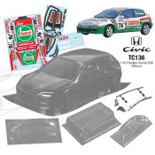 TC136 1/10 Pandem Honda EG6, 200mm Castrol Decal Sheet by Team C SRP $120.63