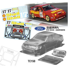 TC150 1/10 Ford Sierra RS500 Cosworth 190mm Shell Dick Johnson #17 Decal Sheet SRP $96.70 TC150 1/10 Ford Sierra RS500 Cosworth 190mm Shell Dick Johnson #17 Decal Sheet SRP $96.70