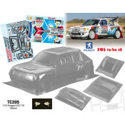 1/10 Peugeot 205 T16, 190mm by Team C SRP $107.14 1/10 Peugeot 205 T16, 190mm by Team C SRP $107.14