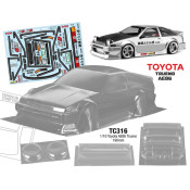 TC316 1/10 Toyota AE86 Trueno, 190mm Wide SRP $107.14 TC316 1/10 Toyota AE86 Trueno, 190mm Wide SRP $107.14